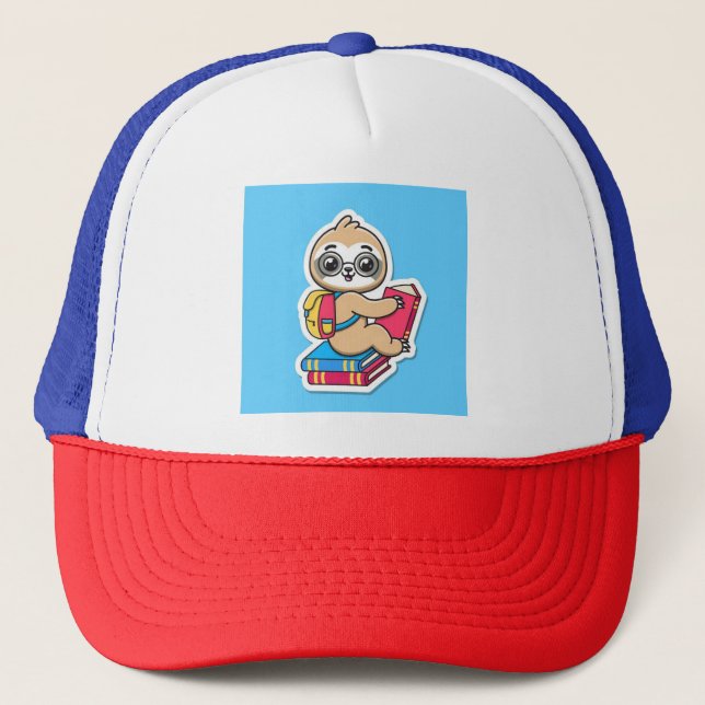 Toddler Sloth Truckerkappe (Vorderseite)