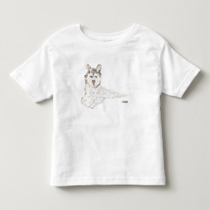 Toddler-T-Shirt: Alaskan Husky Kleinkind T-shirt