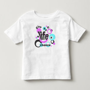 Toddler-T-Shirt mit einem sprudelnden Design. Kleinkind T-shirt
