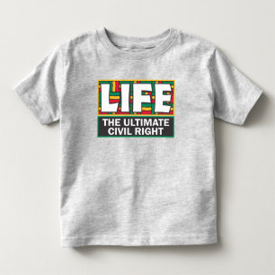 Toddler-T-Shirt mit einer pro-life-Botschaft. Kleinkind T-shirt