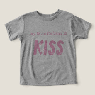Toddler T-Shirt "mon groupe préféré est KISS"