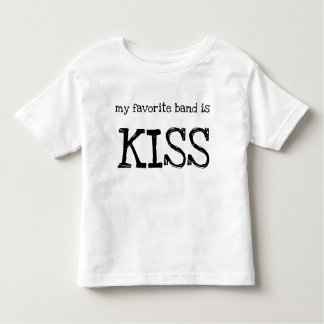 Toddler T-Shirt "mon groupe préféré est KISS"