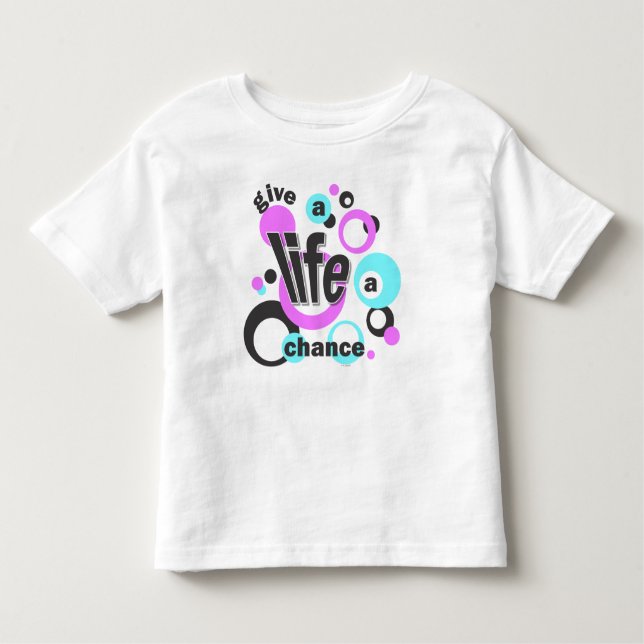 Toddler t-shirt with a bubbly design. (Vorderseite)
