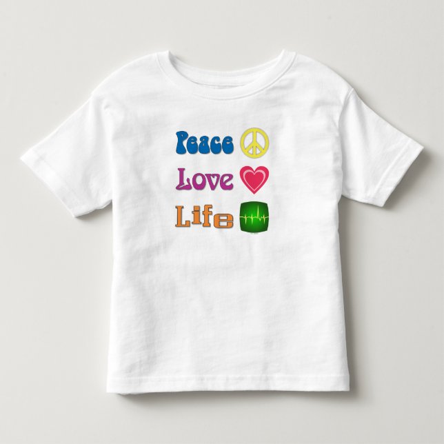 Toddler t-shirt with a pro-life message. (Vorderseite)