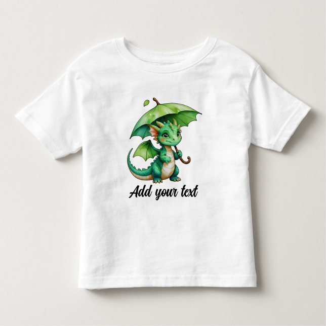 Toddler Tee with Cute Baby Dragon (Vorderseite)