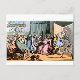 Todes- und alte Jungfern-Postkarte Postkarte