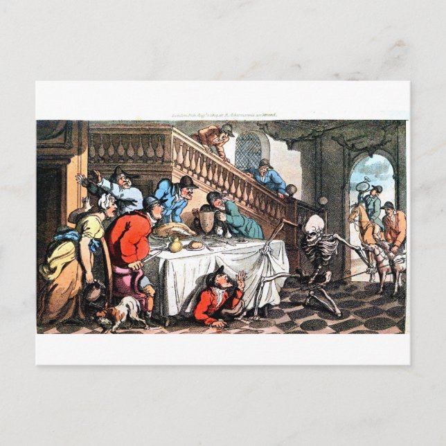 Todes- und Fuchsjagd-Postkarte Postkarte (Vorderseite)