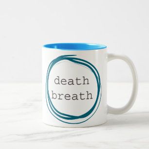 Todesatem lustig zweifarbige tasse
