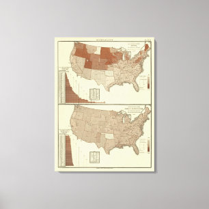 Todesfälle, Diphtherie, Verdauungssystem Leinwanddruck