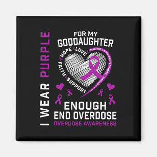 Todesfälle durch Überdosen beenden Awareness-Shirt Magnet