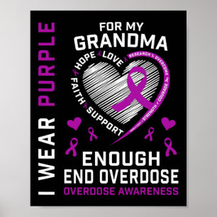 Todesfälle Durch Überdosen Beenden Awareness-Shirt Poster