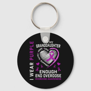 Todesfälle durch Überdosen beenden Awareness-Shirt Schlüsselanhänger