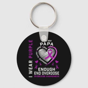 Todesfälle Durch Überdosen Beenden Awareness-Shirt Schlüsselanhänger