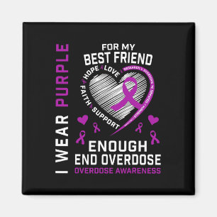 Todesfälle Durch Überdosis Beenden Awareness-Shirt Magnet