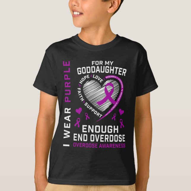 Todesfälle Durch Überdosis Beenden T-Shirt Genug L (Vorderseite)
