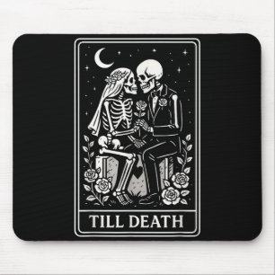 Todesfallskelett-Paar Tarot Gothic Hochzeit Mousepad