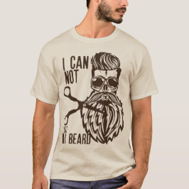 Todeskopf Hipster can not cut beard ba T-Shirt
