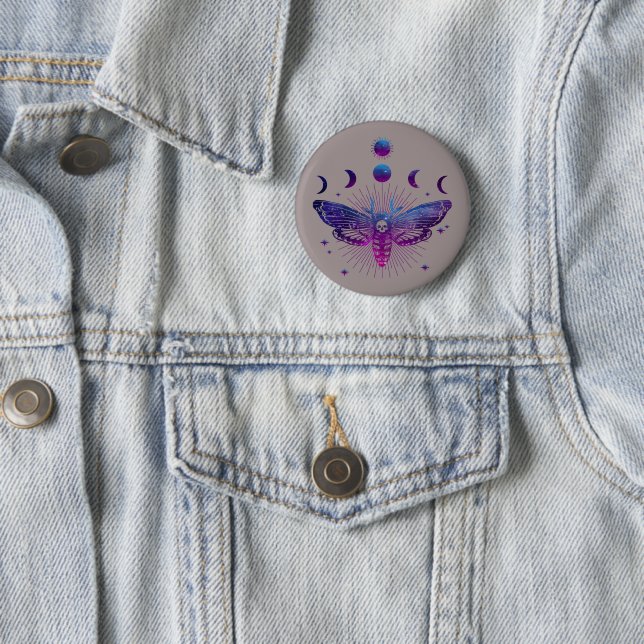 Todeskopfmoth Occult Button (Beispiel)