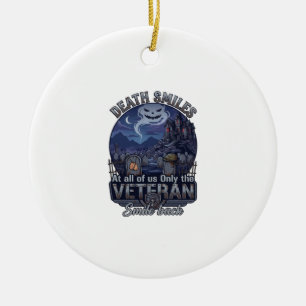 Todeslächeln Veteran Halloween Geist Friedhof Hau Keramik Ornament
