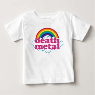Todesmetallregenbogenentwurf Baby T-shirt
