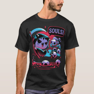 Todespaws - böser Katzenfisch-Sensenmann T-Shirt