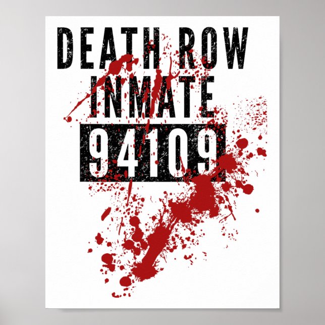 Todesroh Insasse 94109 blutiges Kostüm zu Hallowee Poster (Vorne)