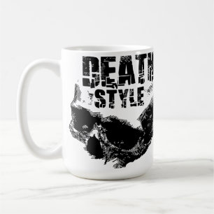 Todesstil-Totenkopf-Design Kaffeetasse