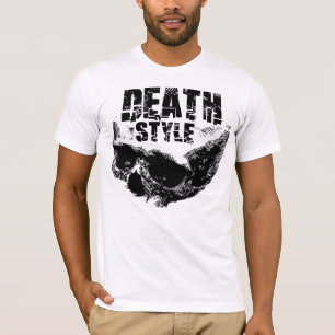Todesstil-Totenkopf-Design T-Shirt