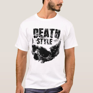 Todesstil-Totenkopf-Design T-Shirt