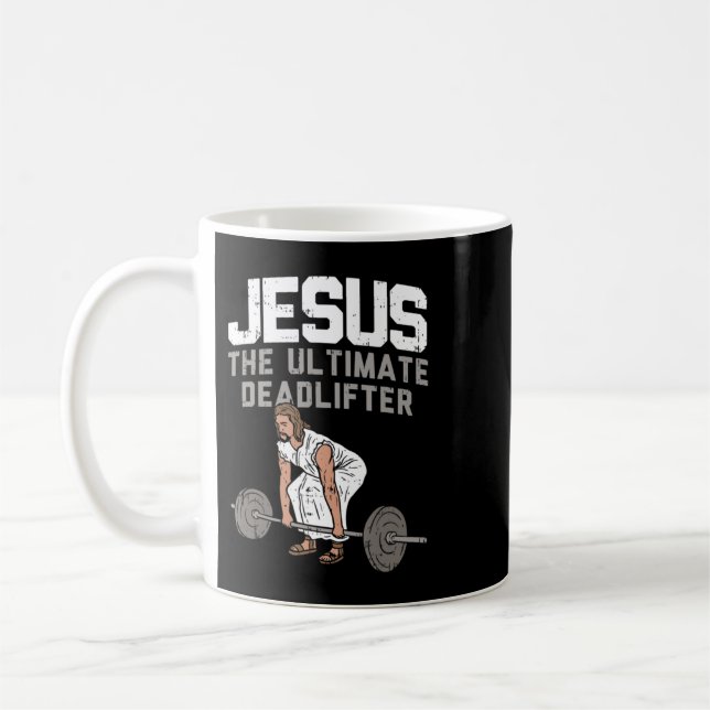 Todesstoß Jesus I Christlich Weightlift Funny Way Kaffeetasse (Links)