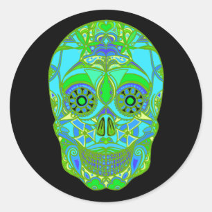 Todestag 3 runder aufkleber