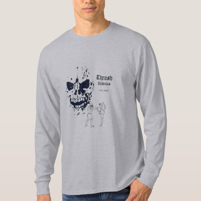 Todestritt-langes Hülsen-T-Shirt T-Shirt (Vorderseite)
