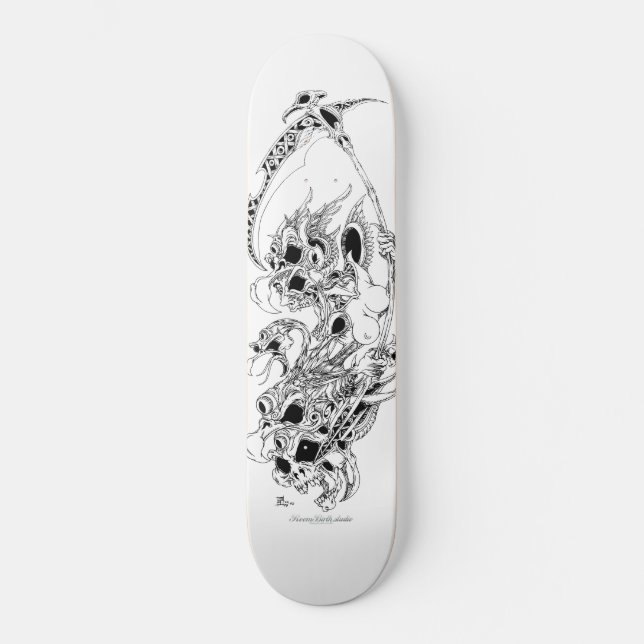 Todesvogel Skateboard (Vorderseite)