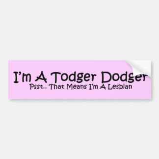Todger Dodger Autoaufkleber