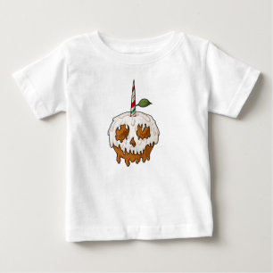 Tödlich süßer Karamellapfel-Totenschädel Baby T-shirt