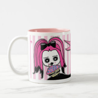 Tödliche Cute™ Delilah Kuchen-Zeit Zweifarbige Tasse