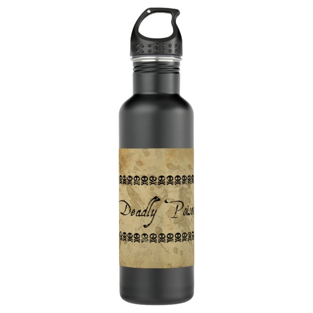 Tödlicher Gift-Aufkleberentwurf Trinkflasche (Vorderseite)