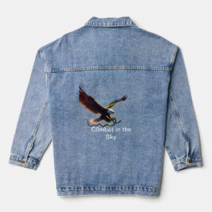 Tödlicher Kampf. Jeansjacke