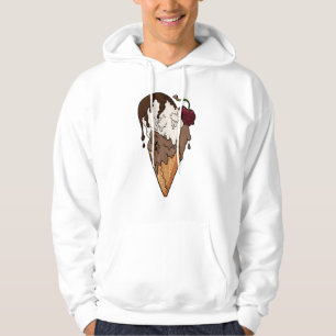 Tödlicher süßer, klassischer Schädeleis Hoodie