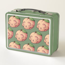 Tödlicher Sweet Skull Peach Metall Brotdose