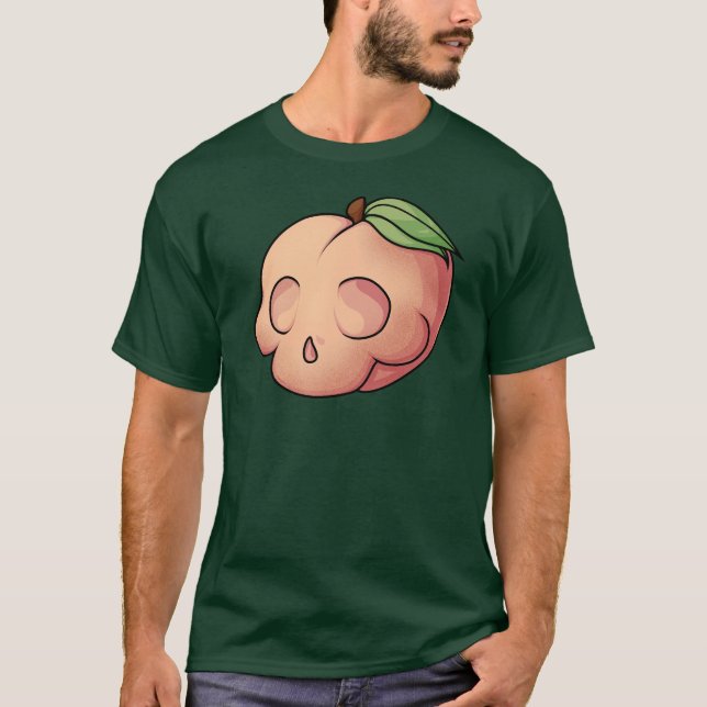 Tödlicher Sweet Skull Peach T-Shirt (Vorderseite)