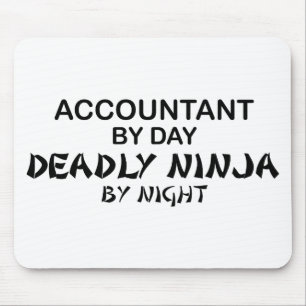 Tödliches Ninja bis zum Nacht - Buchhalter Mousepad