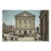 Todmorden Rathaus im Lowry-Stil