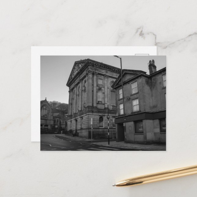 Todmorden Town Hall Postkarte (Vorderseite/Rückseite Beispiel)