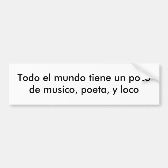 Todo EL mundo tiene UNO poco Autoaufkleber (Vorne)