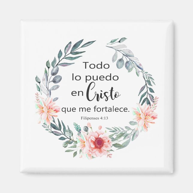TODO LO PUEDO EN CRISTO QUE ME FORTALECE MAGNET (Vorne)