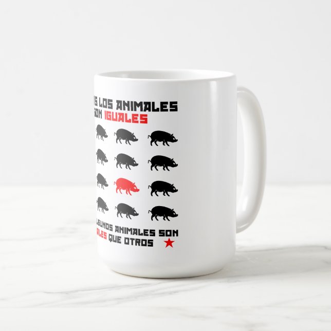 Todos los animales son iguales 2 kaffeetasse (VorderseiteRechts)