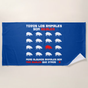Todos los animales son iguales 2 strandtuch