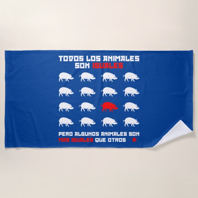 Todos los animales son iguales 2 strandtuch (Vorderseite)