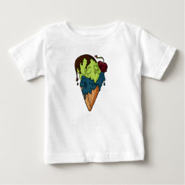 Todsüße Mystery Skull Ice Cream Baby T-shirt